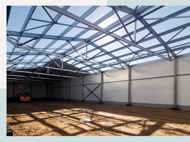 Строительство сенохранилищ в Югорске