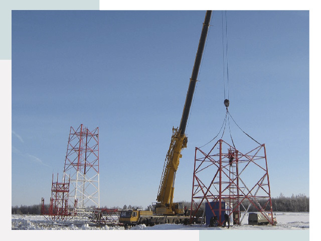 Монтаж вышек связи в Югорске