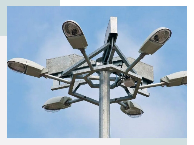 Монтаж осветительных мачт в Югорске