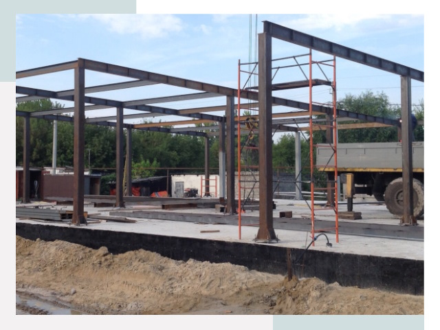 Фундамент для ангаров в Югорске