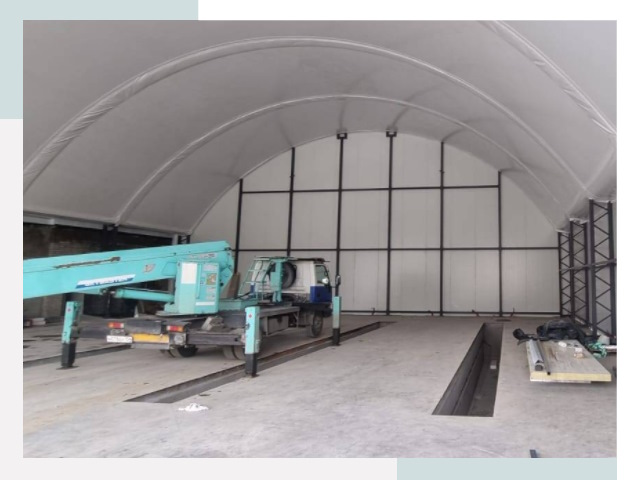 Внутреннее оснащение ангаров в Югорске