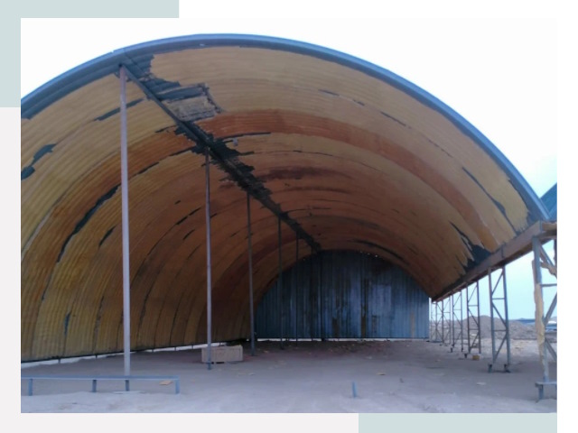 Реконструкция ангаров в Югорске